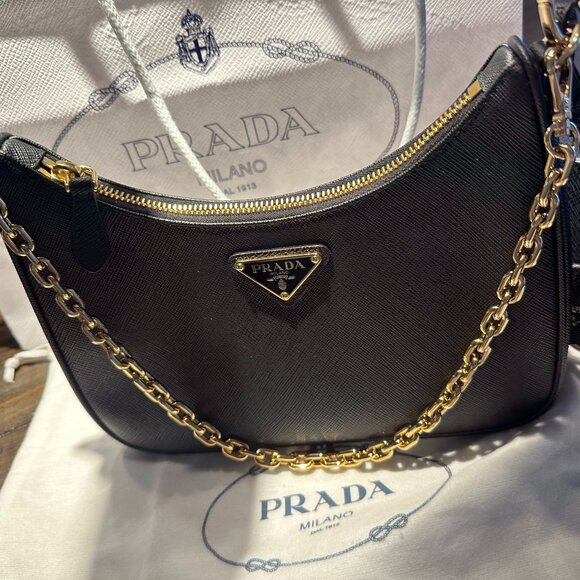 `Prada Re-Edition` Saffiano Leather Crossbody - Picture 4 of 5